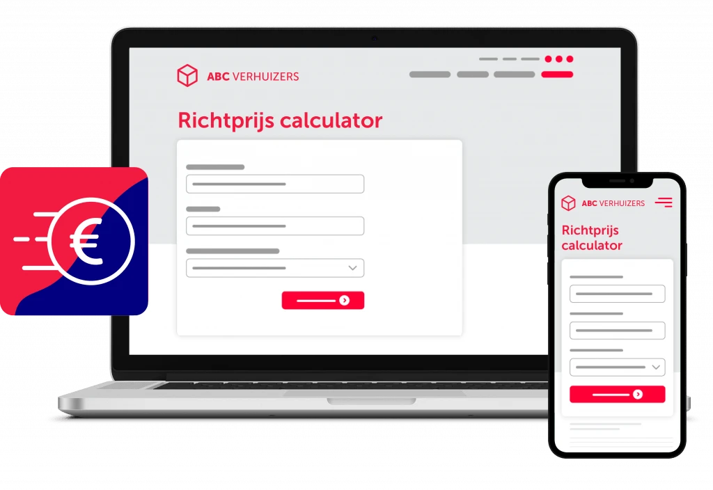Richtprijs calculator voor verhuisbedrijven